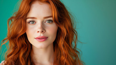 Closeup Portrait of an Amazing Young Womanの素材