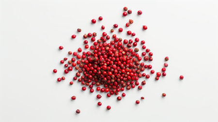 Seeds of red peppers.の素材