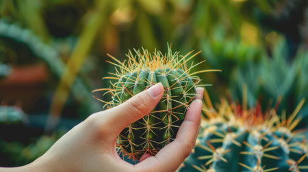 Handling Cacti: People Taking Care of Prickly Plantsの素材