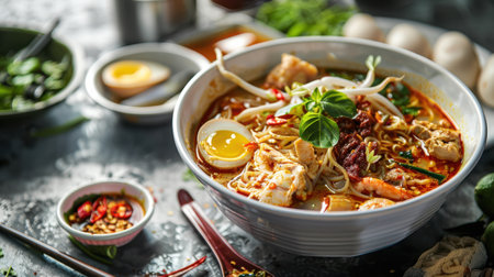 Authentic Flavors: Malaysian Assam Laksaの素材