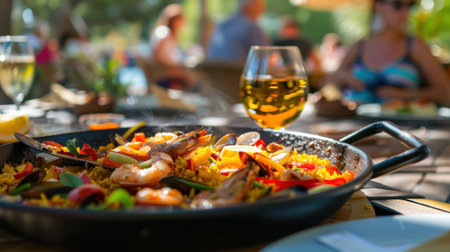 Spanish Paella Dish, Rich in Flavorの素材