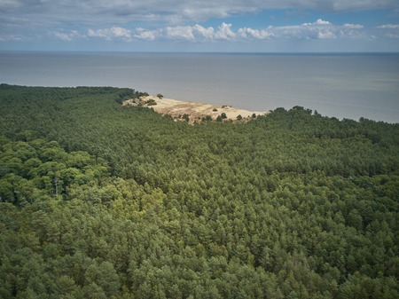 Aerial view of Curonian Spit.の写真素材