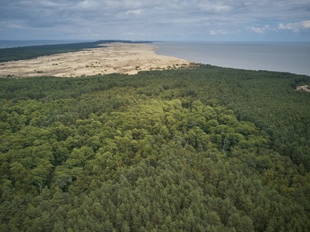 Aerial view of Curonian Spit.の写真素材