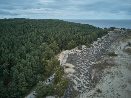 July 2017. Aerial view of Curonian Spit