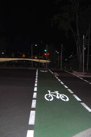 bike laneの写真素材