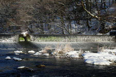 winter at the wupperの写真素材