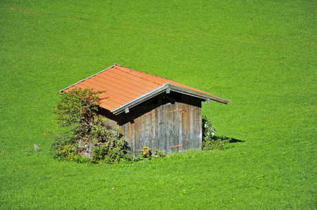 Shelter in Alpsの写真素材