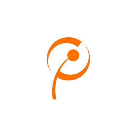 flower logo from dynamic geometric shapeのイラスト素材