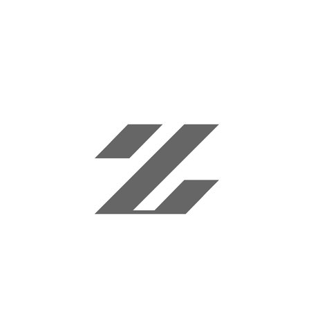 letter z logo of three slanted linesのイラスト素材