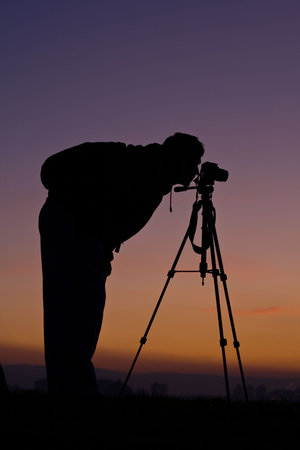 Photographer at dawn