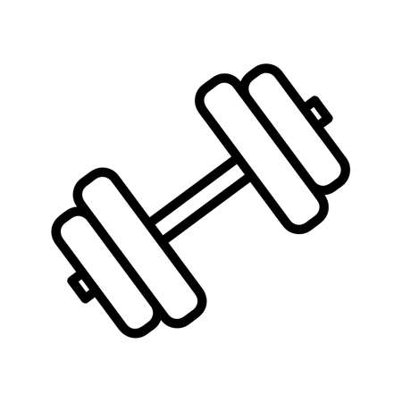 Weight flat icon. Pictogram for web. Line stroke. Suitcase isolated on white background.のイラスト素材