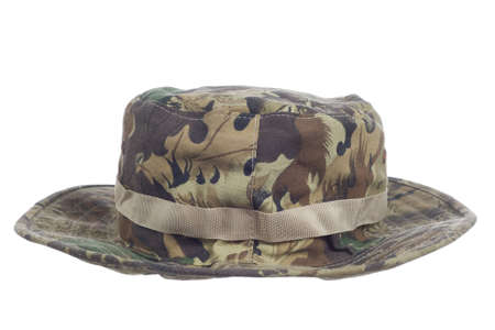 soldier hat isolated on a white backgroundの写真素材