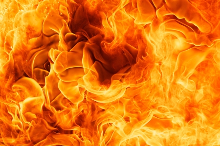close up shot of blaze fire flame texture backgroundの写真素材