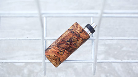 high end natural stabilized wood box mods with rebuildable dripping atomizer, vaping device,...