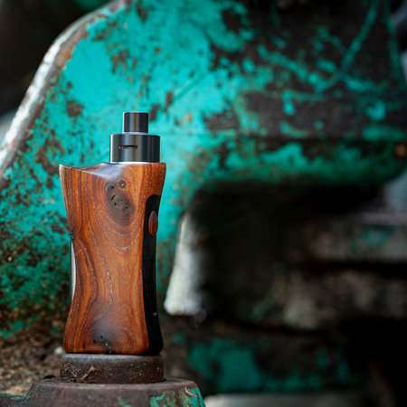 high end rebuildable dripping atomizer with natural stabilized wood regulated box mods, vaporizer...