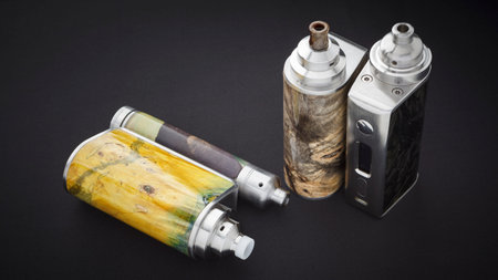 high end rebuildable dripping atomizers for flavour chaser on stabilized wood box mods, vaping...