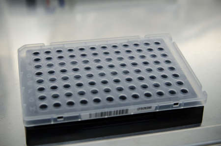 96-well plate for real-time PCRの写真素材