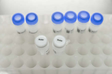 sterilized water for PCR reactionの写真素材