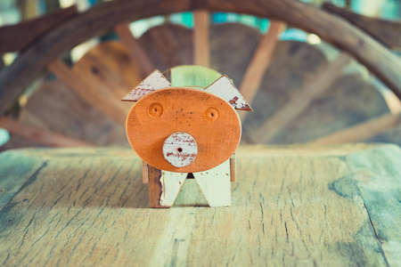 Toys made of wood made by Creative.の写真素材