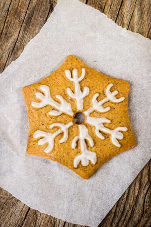 Christmas gingerbread cookieの写真素材