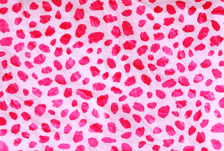 abstract background crumpled fabric paper pink leopardの写真素材