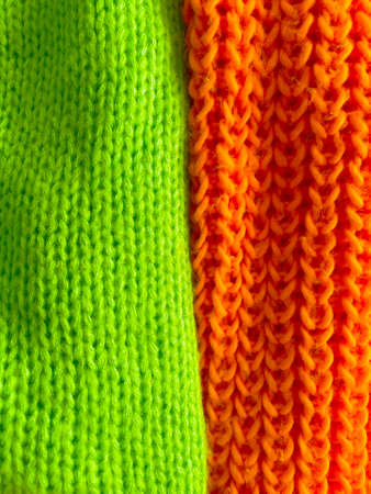 knitted background. small and large pigtailの写真素材