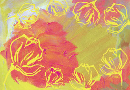 abstract acrylic art background, hand made drawing. suitable for a variety of art designs and scrapbooking.の写真素材