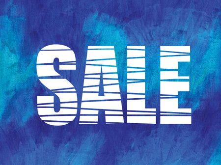 abstract word sale on acrilic background. fashion illustrationの写真素材