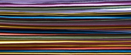 A high resolution picture of Colorful office foldersの写真素材