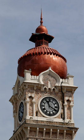 General views of Clock Tower at the Merdeka Square in Kuala Lumpur, December 3, 2017.の写真素材