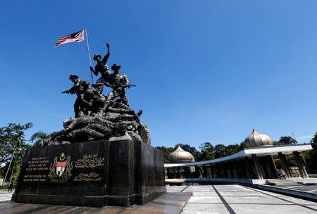 A general views Malaysia National Monument also known as Tugu Negara in Kuala Lumpur, February 25, 2018.のeditorial素材