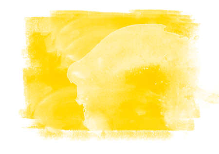 Yellow graphic color patches graphic brush strokes effect background designs elementの写真素材