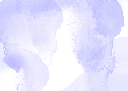 Purple water color patches graphic brush strokes effect background designs elementの写真素材