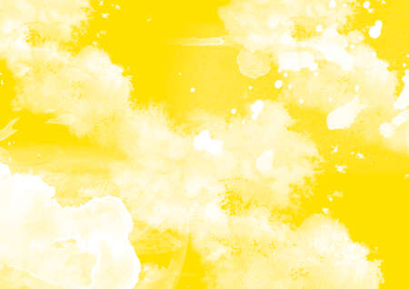 Yellow graphic color patches graphic brush strokes effect background designs elementの写真素材