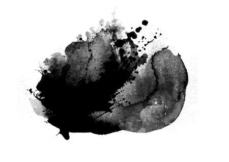Black graphic color patches brush strokes effect background designs elementの写真素材