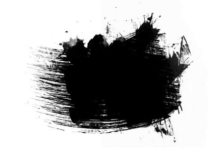 Black graphic color patches brush strokes effect background designs elementの写真素材