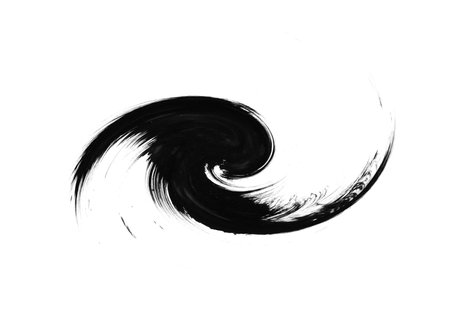 Black graphic color patches brush strokes effect background designs elementの写真素材