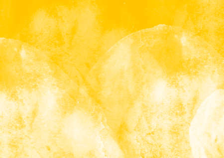 Yellow graphic color patches brush strokes effect background designs elementの写真素材
