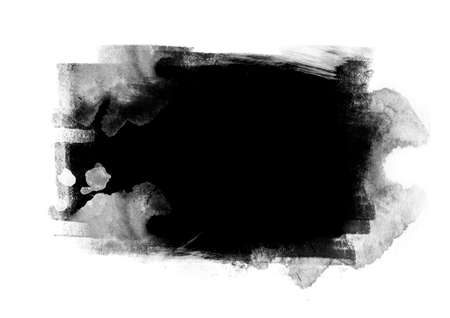Black graphic color patches brush strokes effect background designs elementの写真素材
