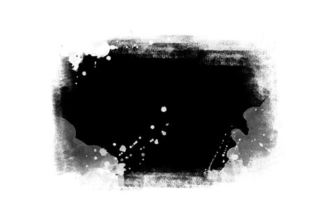 Black graphic color patches brush strokes effect background designs elementの写真素材