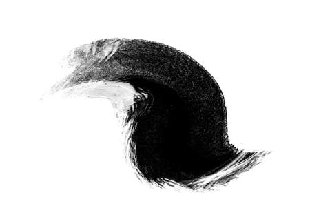 Black graphic color patches brush strokes effect background designs elementの写真素材