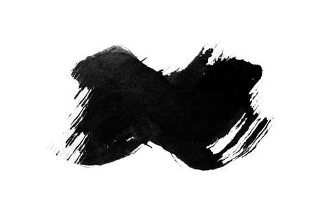 Black graphic color patches brush strokes effect background designs elementの写真素材