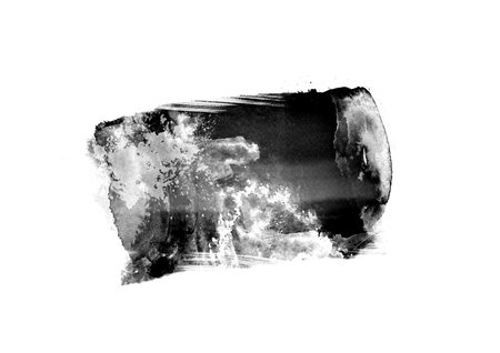 Black graphic color patches brush strokes effect background designs elementの写真素材