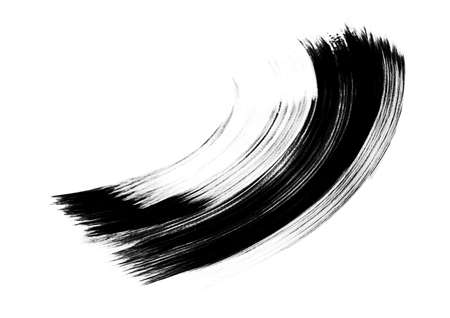 Black graphic color patches brush strokes effect background designs elementの写真素材