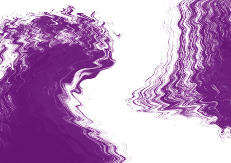 Purple graphic color patches brush strokes effect background designs elementの写真素材