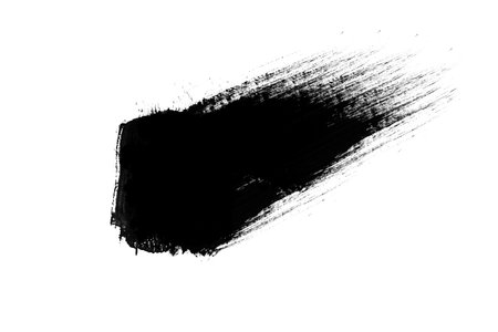 Black graphic patches brush strokes effect background designs elementの写真素材