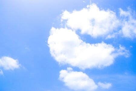 Blue sky and cloud backgroundの写真素材