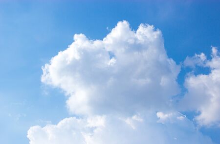 Blue sky and cloud backgroundの写真素材