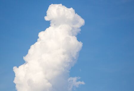 Blue sky and cloud backgroundの写真素材