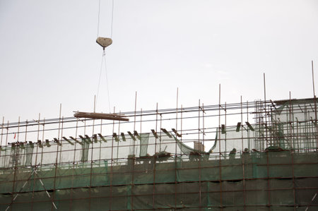 A construction site in Chinaのeditorial素材
